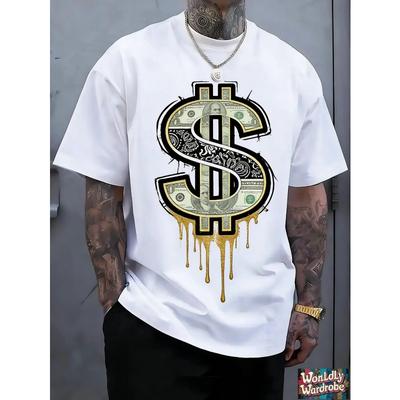 T-shirt Estiva da Uomo Taglia Europea, Caratterizzata da Fantasie Creative Umoristiche e Interessanti, Tendenza Streetwear, Audace e Individualista, Mostra Te Stesso