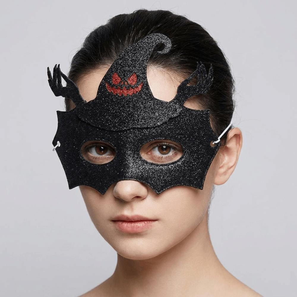 Bat Half-Face Mask Spider Halloween Festival Party Mask Novelty Masquerade Mask Rave Celebration