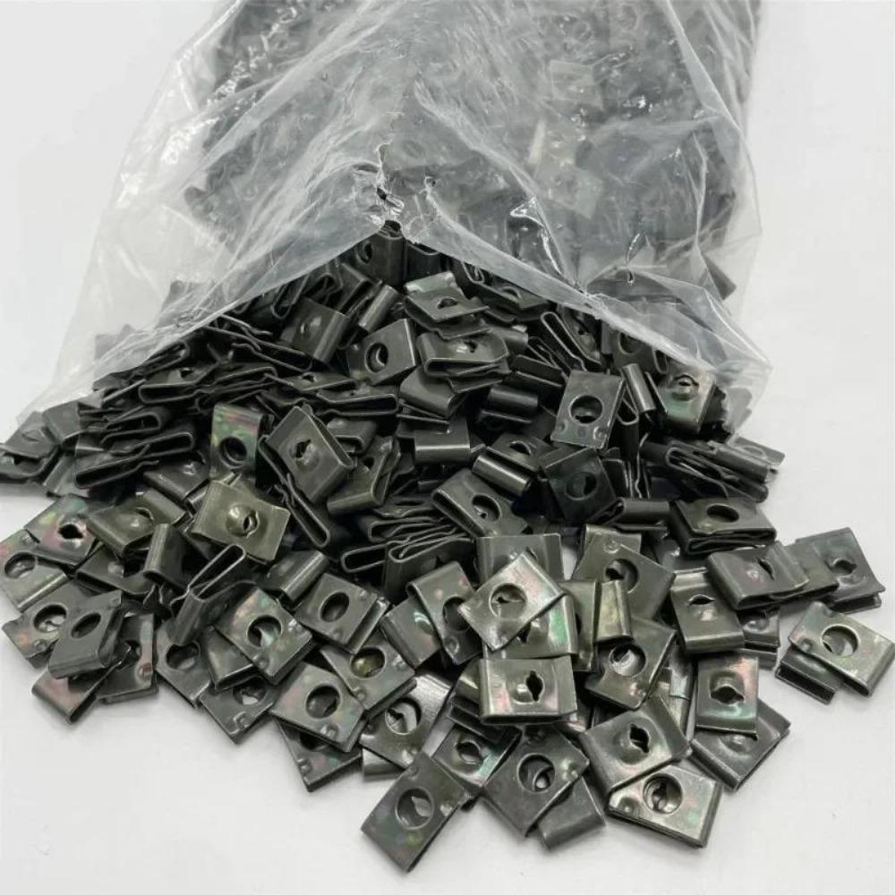 200Pcs Mixed Car Motorcycles Metal Screw Tapping Fastener Clips with Screw Anti-rust Protection Clip Screw Buckle Iron Sheet