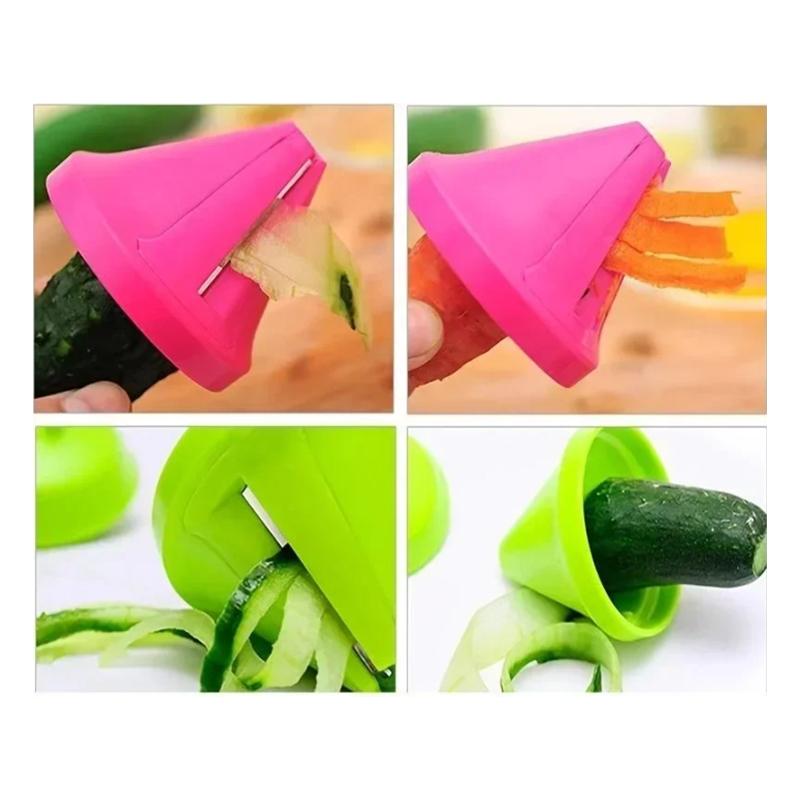 Multifunction Spiral Vegetable Shredder Kitchen Tools Grater Carrot Cucumber Grater Manual Potato Radish Rotating Grater 1/2pcs