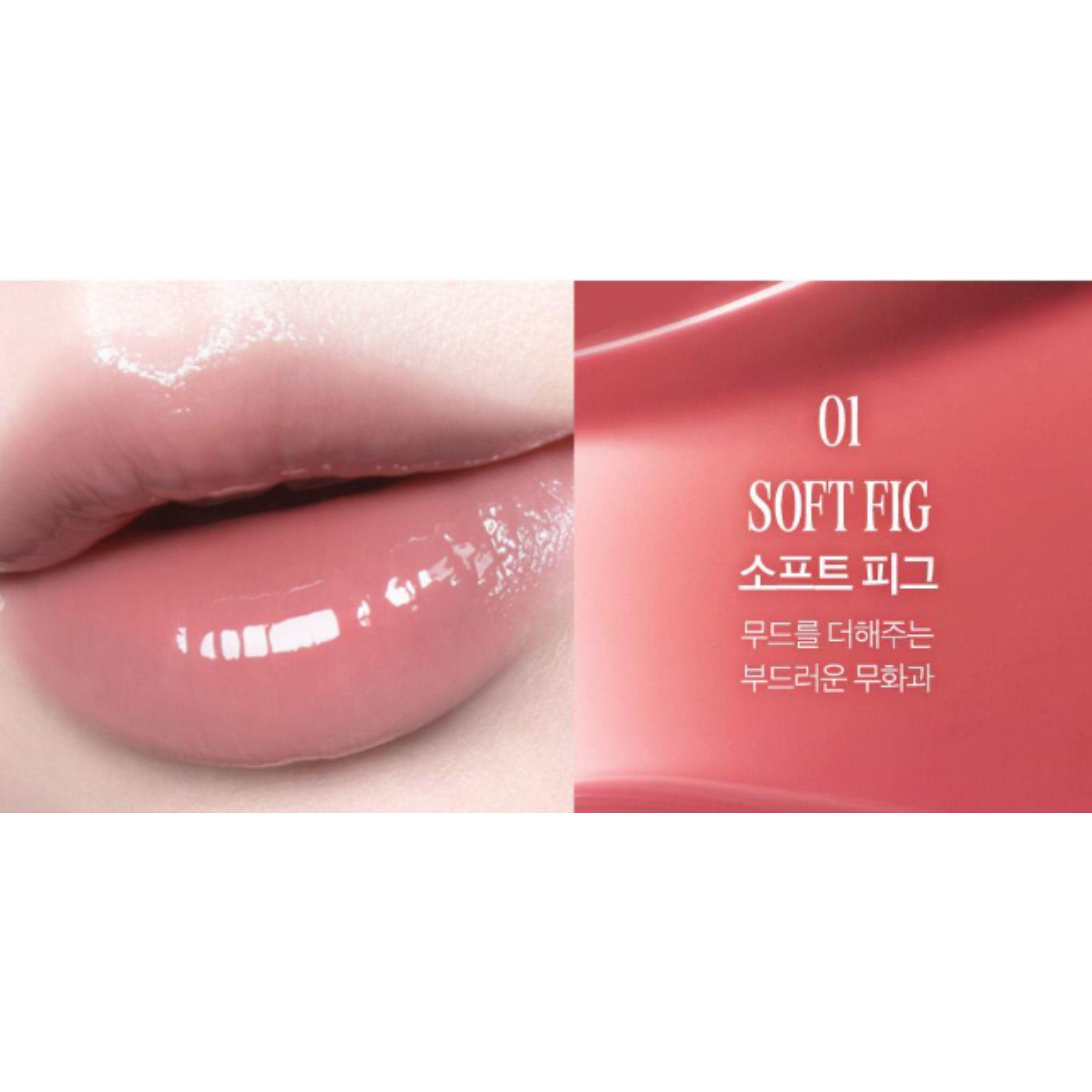 CLIO Glaze Lip Serum 8g (8 Colors)(+Keyring) 01 Soft Fig