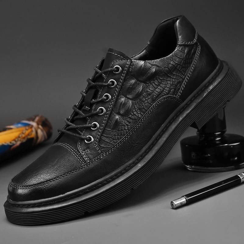 

Кожаная обувь Мужская повседневная кожаная обувь 46