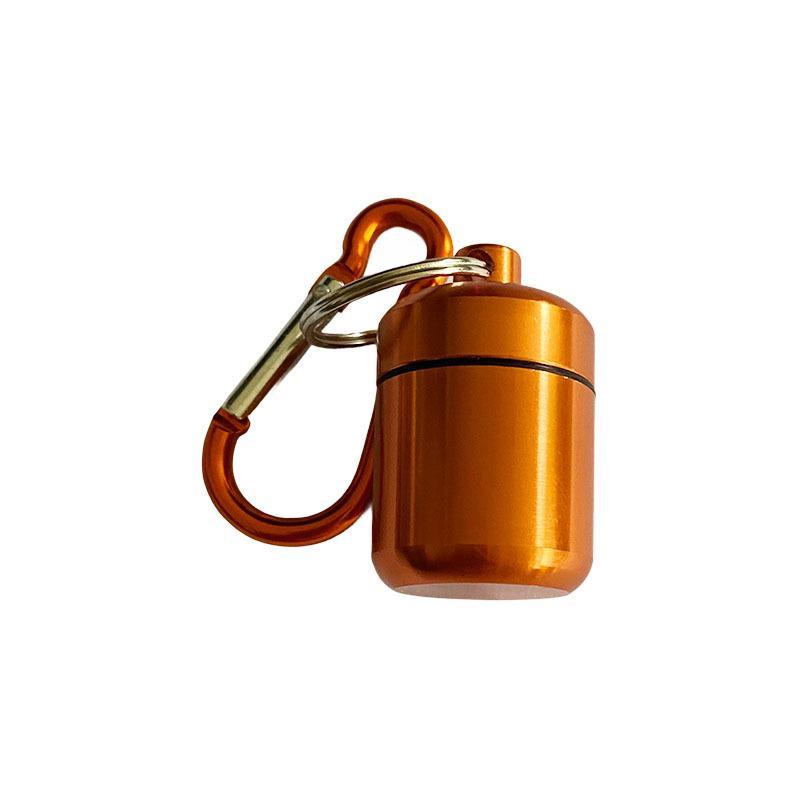 Portable Mini Pill Case Keychain Box Waterproof Travel Container Bottle With Keyring For Medicine Ear Plug Jewelry
