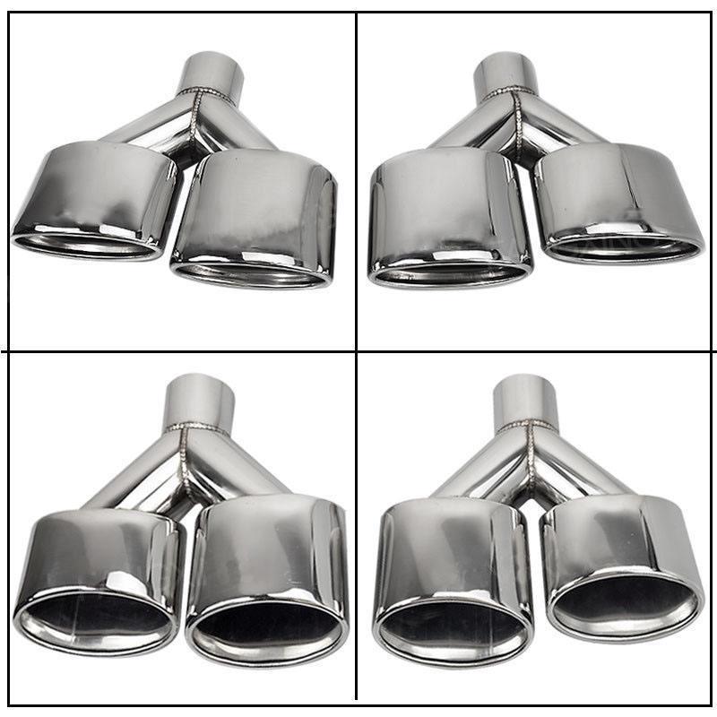 Mercedes W204 C-Class C63 AMG Stainless Steel Y-Shaped Exhaust Tip Tailpipe