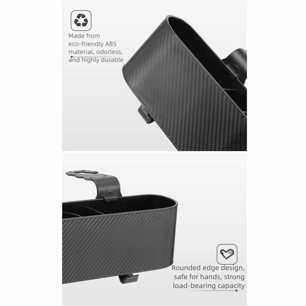 Partitioned Car Interior Cup Holder With Hooks Hanging Headrest Container  Water Bottles