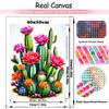 DIY Diamond Painted Flower Cactus Potted Plants Diamond Mosaic Embroidery Cross Embroidery Set Home Decoration Art Gifts 2024 5D