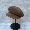 Simple Temperament Suede Velvet Small Cloud Newsboy Hat Versatile Octagonal Hat Women'S Autumn Good Version Shows Small Face