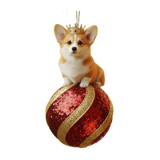 

Рождественское животное украшение 2D акриловое дикое животное на шаре подвесные украшения для зимней рождественской елки домашний декор для вечеринки I