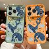 Magnetic For Magsafe Case For iPhone 17 Pro Max Cartoon Whales Stars Pattern Skin Feeling Cover For iPhone 16 15 14 13 Pro Max
