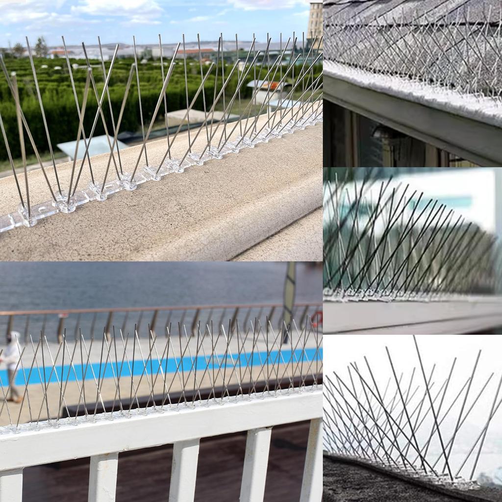 YONGDING Bird Deterrent Bird Deterrent Bird Pigeon Swallow Nest Pest for and Window Prevents Bird Avoids Dense Maintains Includes Mounting Stainless