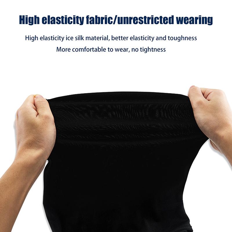 Black Full Face No Hole Cover Hat Women Men Cs Balaclava Cap Sun Uv Protection Festival Cosplay Props Costumes Spandex Full Mask