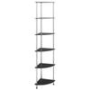 6-tier Shelf 30x30x160 Cm Tempered Glass