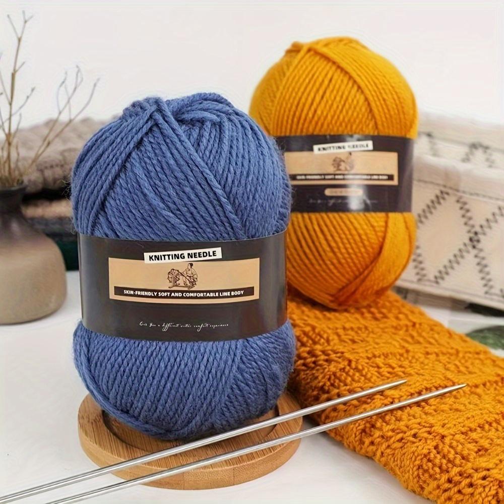 2pcsYarn for Hand Knitting Medium Thickness (3mm) Soft and Bulky Yarn Yarn Crocheting Knitting for Scarves Hats Shawls Cardigans and Gloves