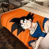 1 шт. Фланелева ковдра з принтом Dragon Ball Z, Висока якість, Для всіх сезонів, Декор для дому, Тепло та затишок, Ідеально для різдвяних подарунків