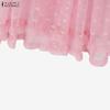 ZANZEA Women Casual Elastic Waist Loose Mesh Tulle Skirts