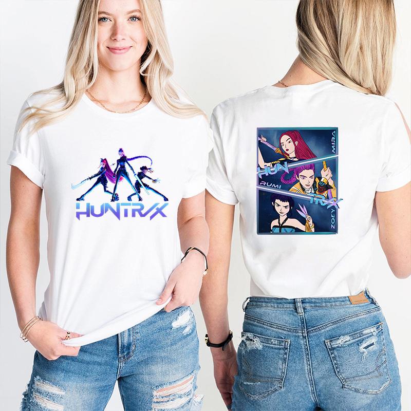 Mode Tryckt Rundhals T-shirt Dam Casual Komfort Kortärmad Kläder Topp