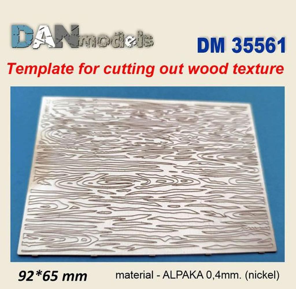 Dan Models Wood Grain Mask Cutting Plastic Model Tool DAN35561 1/35 Guide, (Scenery)