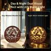 MZ1246 LED Christmas Glowing Wooden Ornament: Creative Night Light for Festive Desktop Decoration