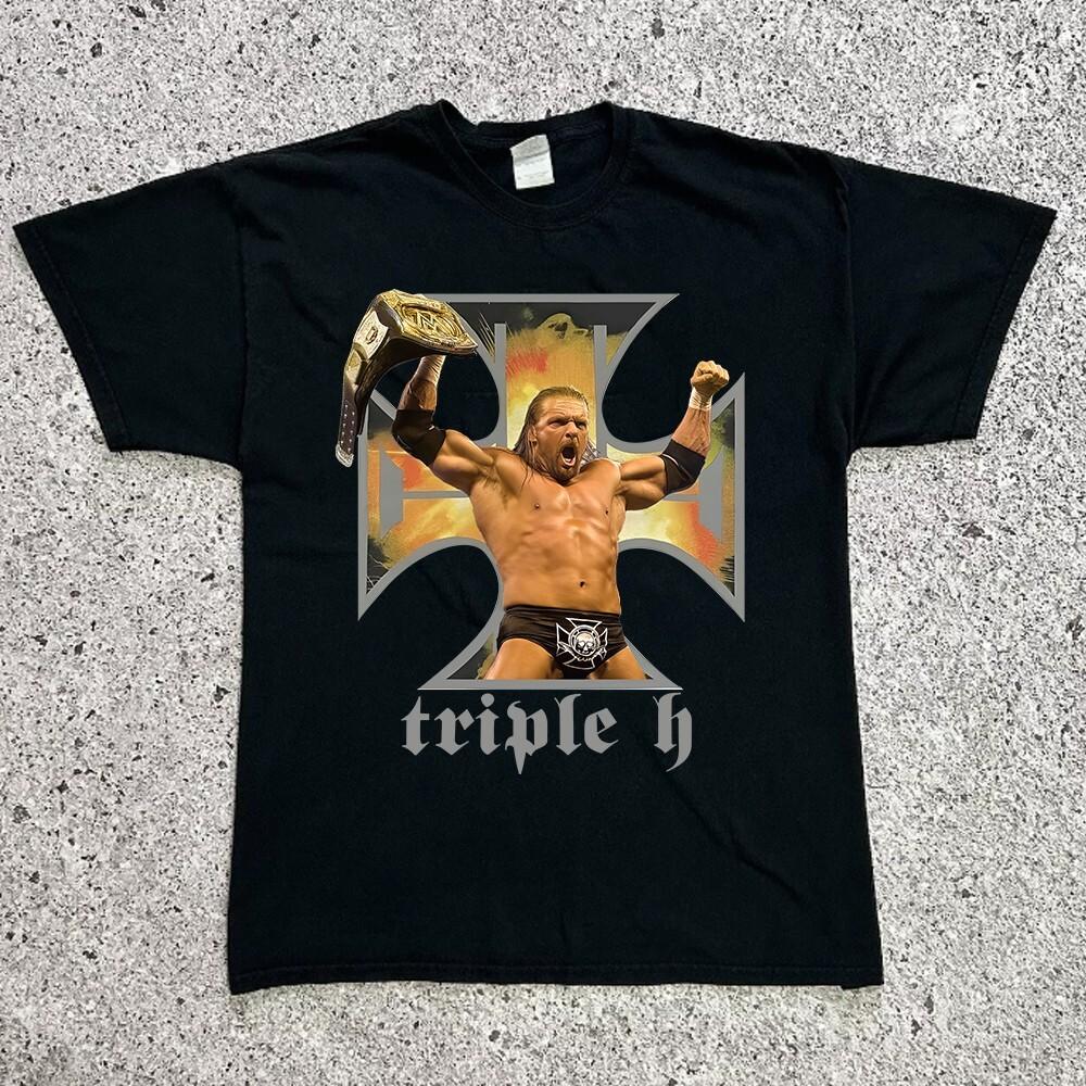 Винтажная Унисекс Футболка для Концерта TRIPLE H S-235XL 9D1064 Унисекс Футболка XXXXL