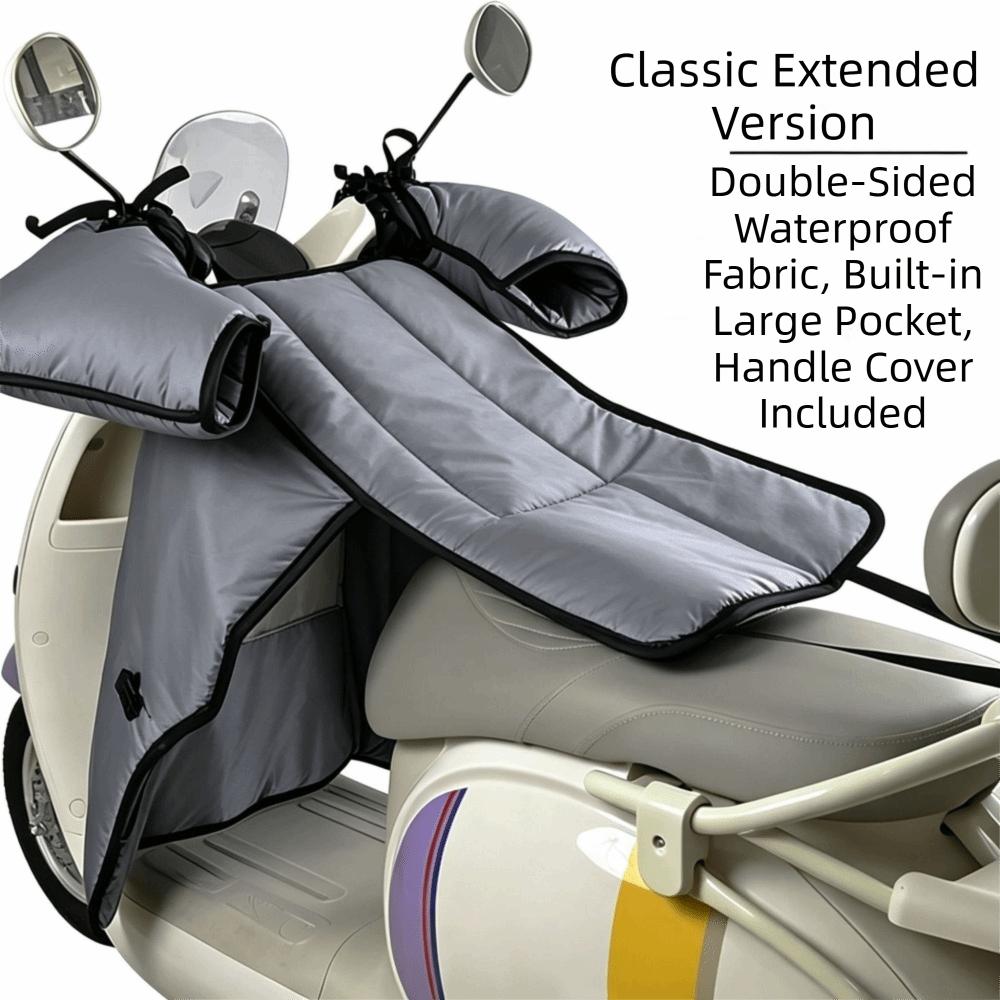 Double-sided Waterproof Motorcycle Windscreen Cover Waterproof Leg Warmer Autumn and Winter