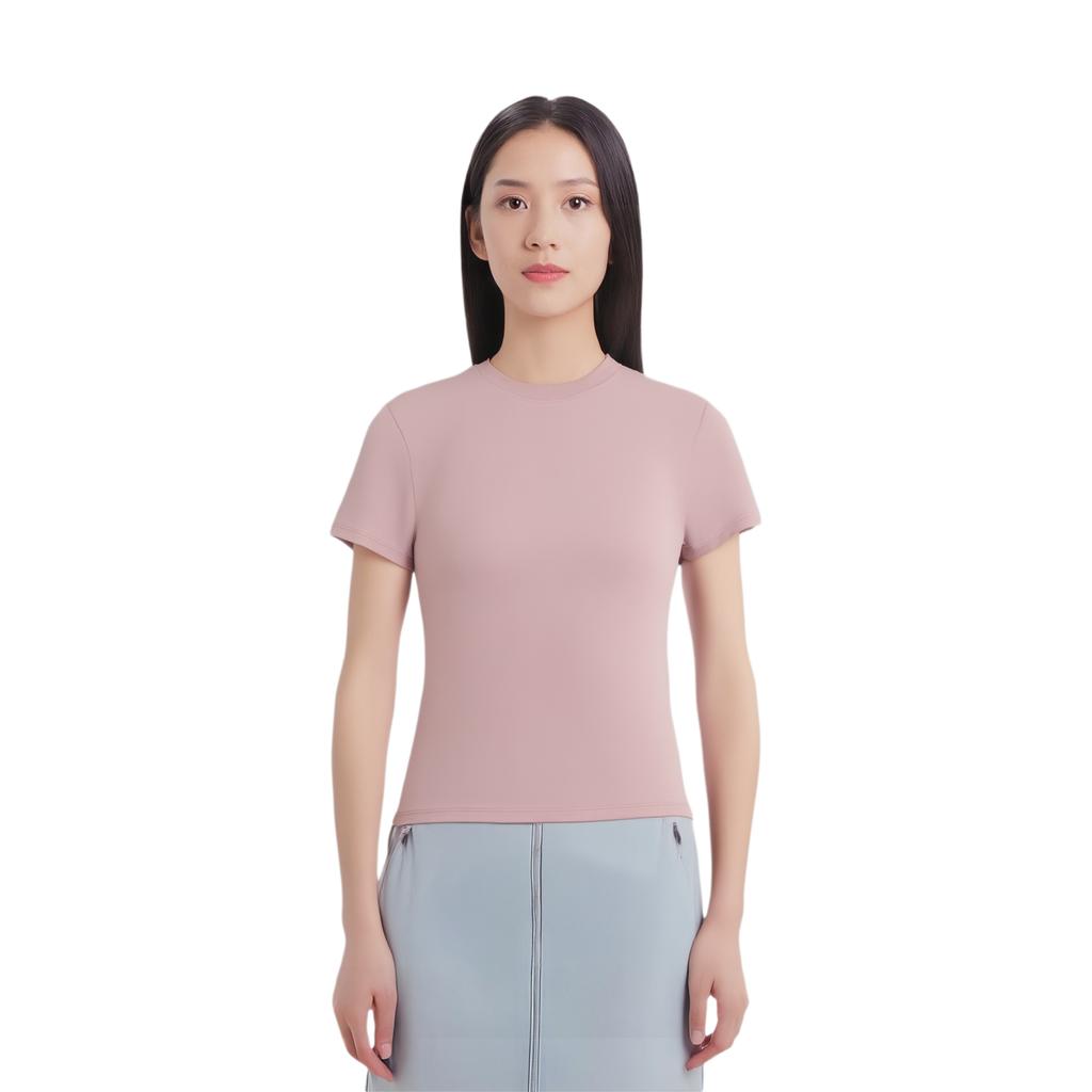 Under Armour Solid Color Comfortable Versatile Round Neck Breathable Short Sleeve T-Shirt Women Tops 6000341-673