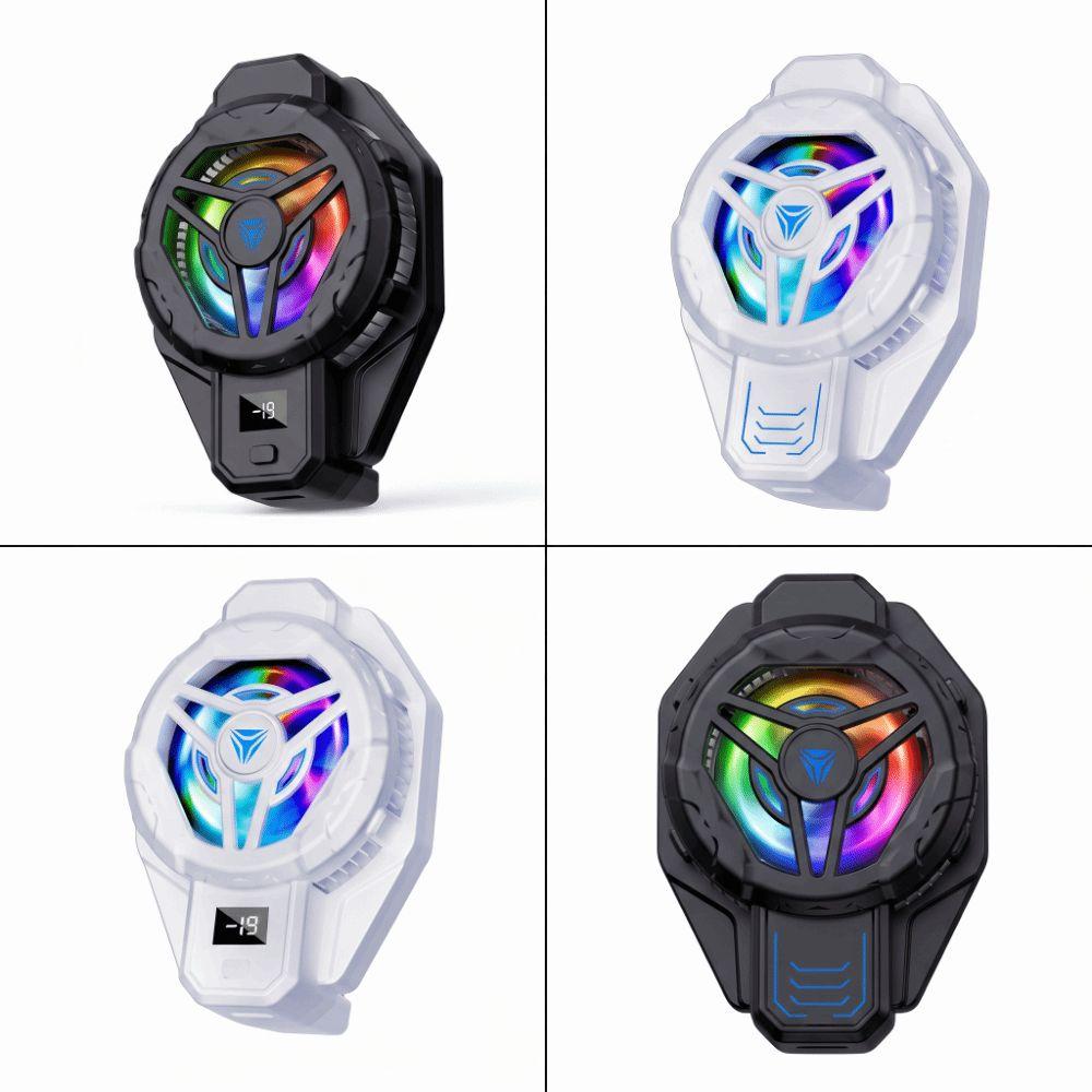 Back-Clip Mobile Phone Cooler 2 in 1 Mobile Phone Cooling Fan Phone Game Cooler Live Broadcast