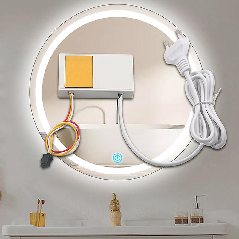 1Pc Eu Us Plug Touch Switch 12V 1A Bathroom Mirror Switch Touch Sensor For Led Light Mirror Headlight Capacitance Sensor Module