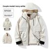 Winter Thickened Three-in-One Couple's Windbreaker Sports Jacket Three-Proof Detachable Outdoor American Workwear Jacket for Men