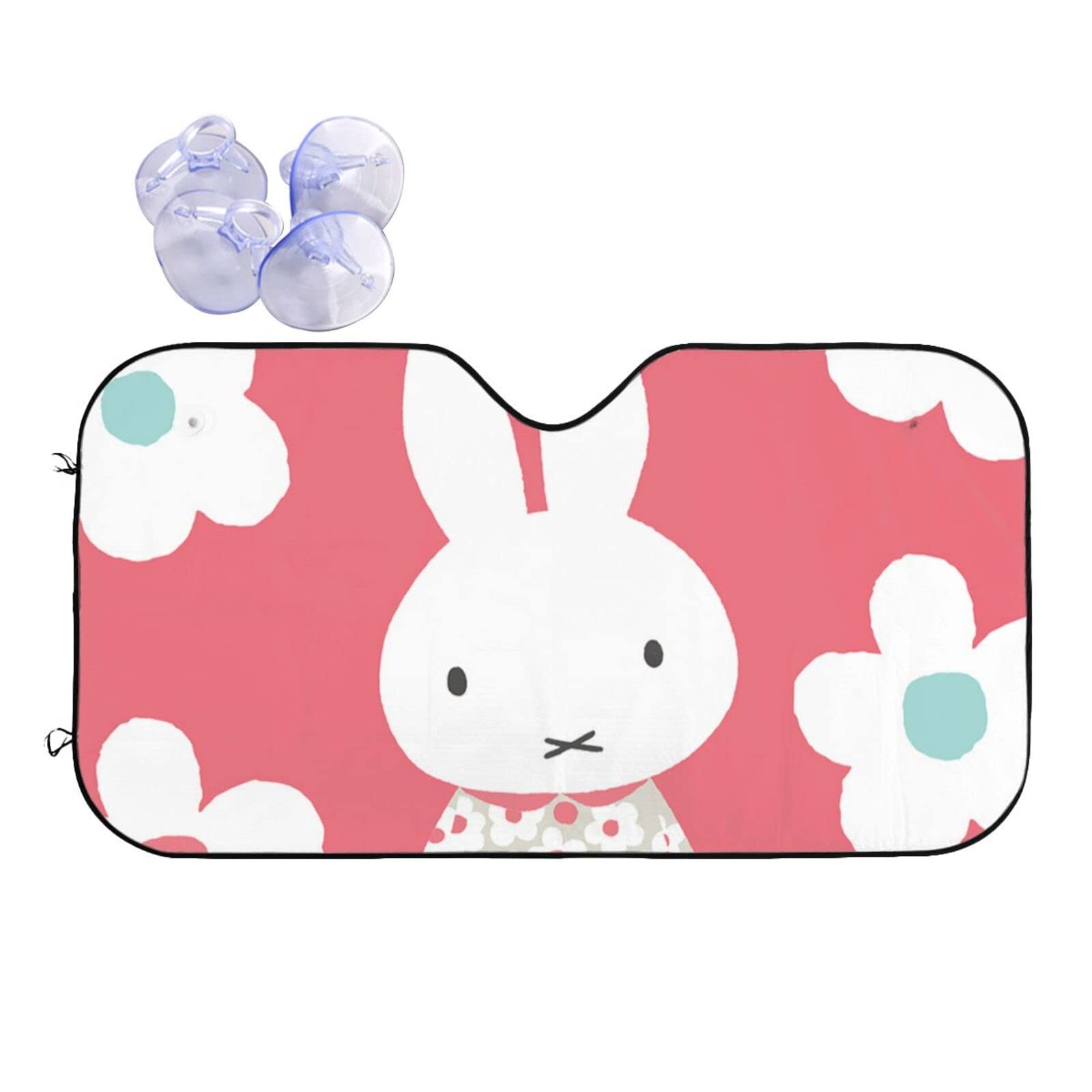 Miffy Car Light Heat UV Sunshade for Car Privacy Heat Easy UV Windshield 70x130cm Sunshade, Blocking, Blocking, Protection, Camping, Protection, розовый