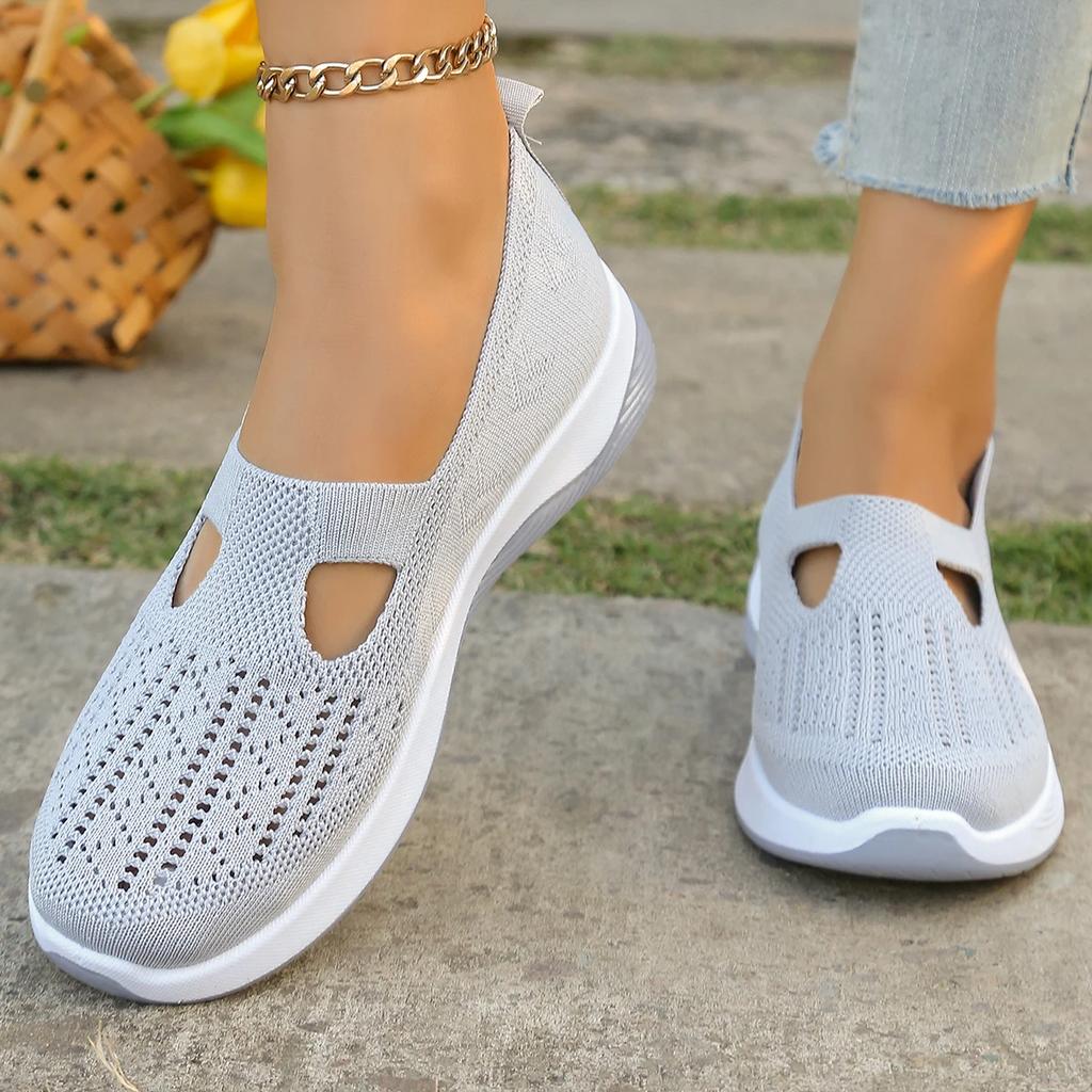 Fashion Women's Summer Sports Shoes, Simple Single-color Shoes, Solid-color Mom Shoes Series of Casual Sports Shoes