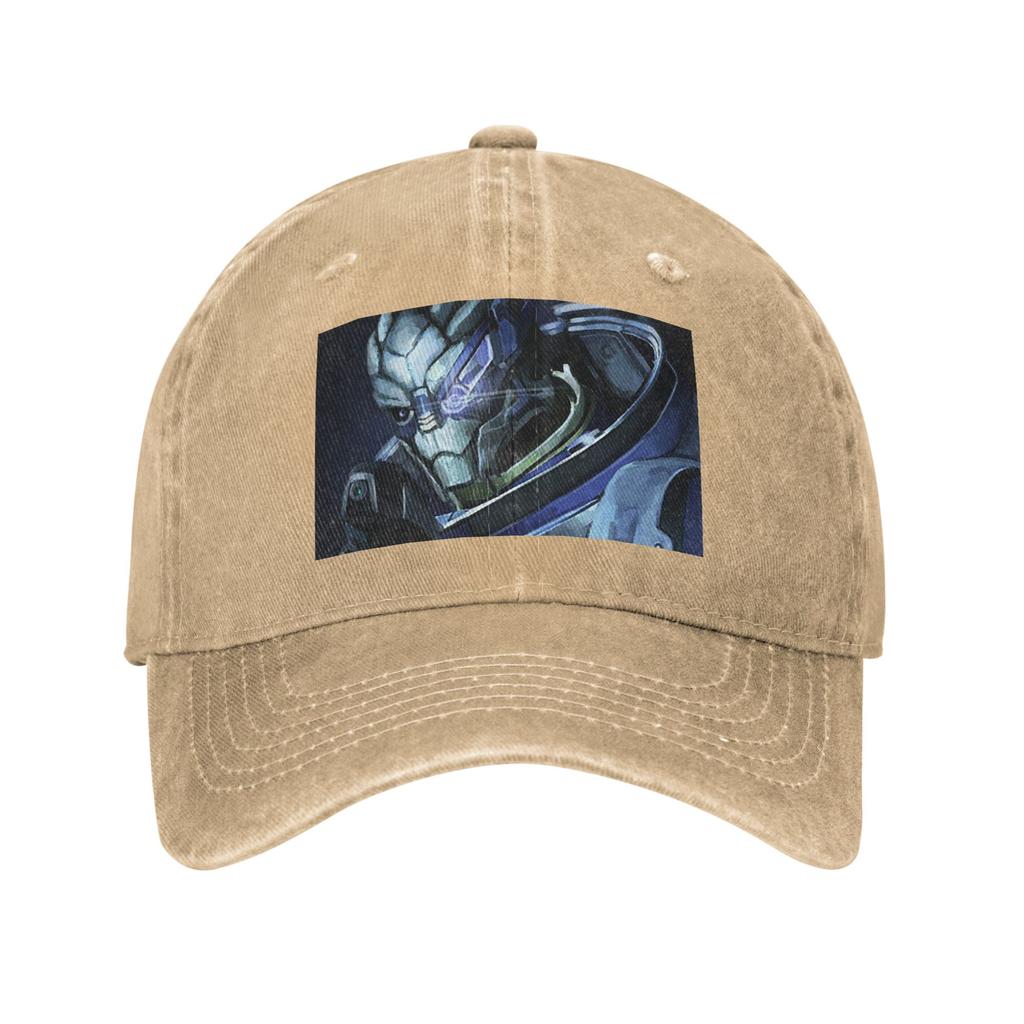 Garrus Vakarian Mass Effect Video Game Video Game Meme Space Denim Cap Casual Baseball Caps Adjustable Hat Unisex Baseball Hats