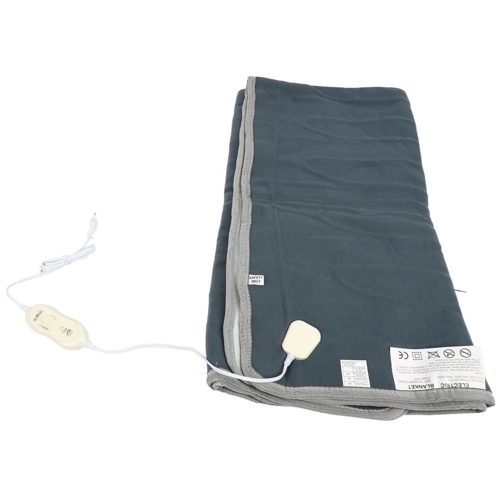 Electric Heating Blanket Even Heating Fleece Electric Warming Cushion 1.5 X 1.2m