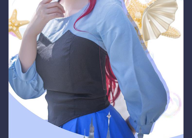 Ariel Mermaid Princess Hanfu Cosplay Costume for Women