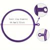1pc Purple Plastic Bracelet Sizer for DIY Jewelry Wrist Diameter Measuring Tool Loop Sizer for Accurate Bracelet Sizing