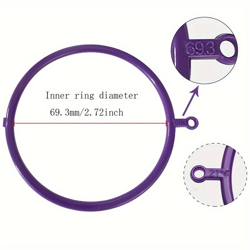 1pc Purple Plastic Bracelet Sizer for DIY Jewelry Wrist Diameter Measuring Tool Loop Sizer for Accurate Bracelet Sizing