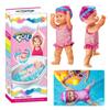 Swimmer Doll with Movable Joint and Detachable Suit Water Baby Doll Kids Bathroom Bath Toy for Girls Birthday Gift for Kids