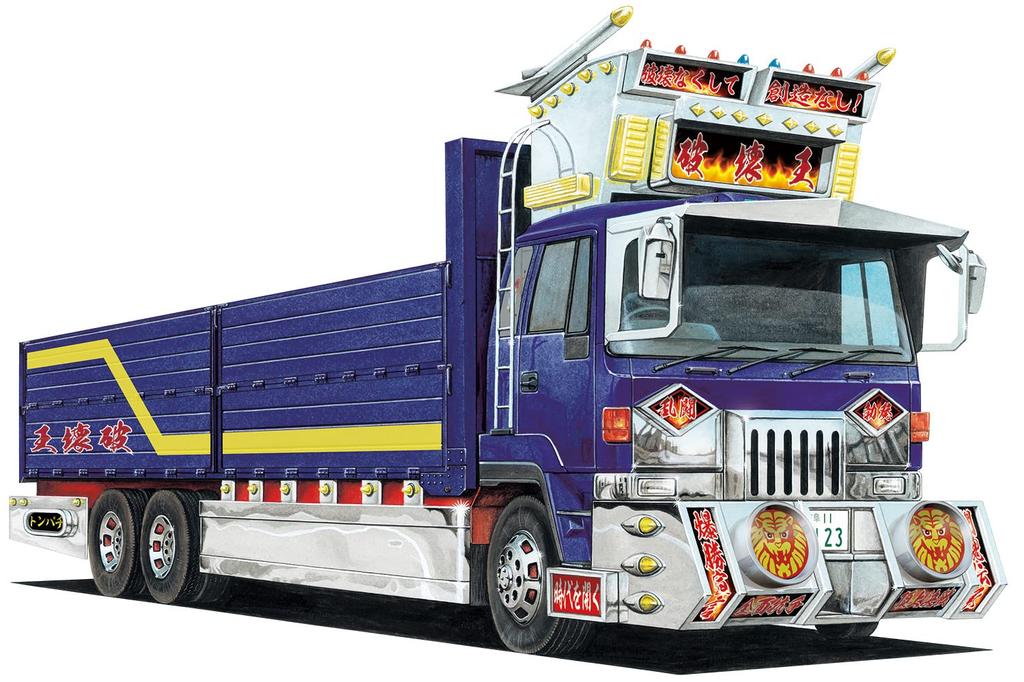 AOSHIMA Mini Deco NEXT Series King of Destruction Flat Plastic Model 1/64 No.3 (Large Body)
