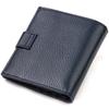 Modische Herren Geldbörse aus echtem genarbtem Leder CANPELLINI 21746 Blau