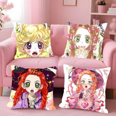 Anime Sugar Sugar Rune Pillow Case Cover Square Sofa With Pillow Case For Home Use