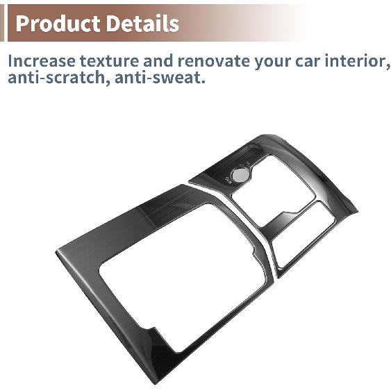 Gear Shift Frame Cover Decoration Set for Mazda CX-5 2017 2018 2019 2020 2021 2022 Car Interior Trim Accessory Black