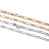 1Meter 4x14mm Stainless Steel Chain No Fade Cable Chains for Necklace Bracelet Anklet DIY Jewelry Making Component