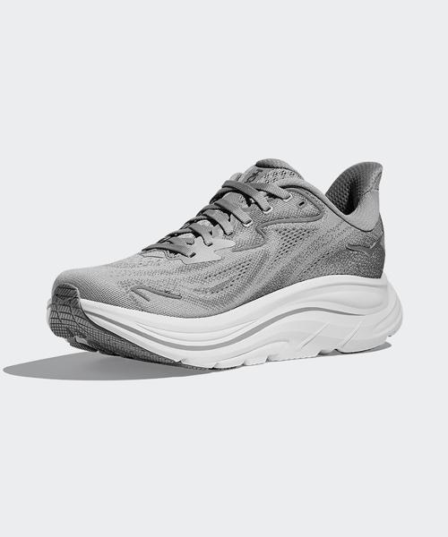 [HOKA] Women's Clifton 10 Wide - Stella Grey: Galactic Grey 1162050-SRYG
