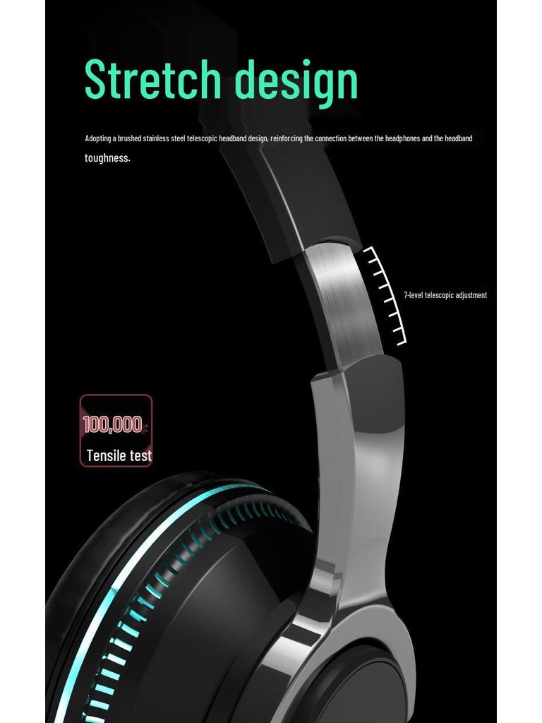 Luminous H2 Wireless Bluetooth Over-Ear Headphones with Heavy Bass