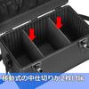 HAKUBA Camera Case Hard Case Aluminum Frame ABS Resin Panel All Black HC-01L 15.2L & AC-HC01-LBK