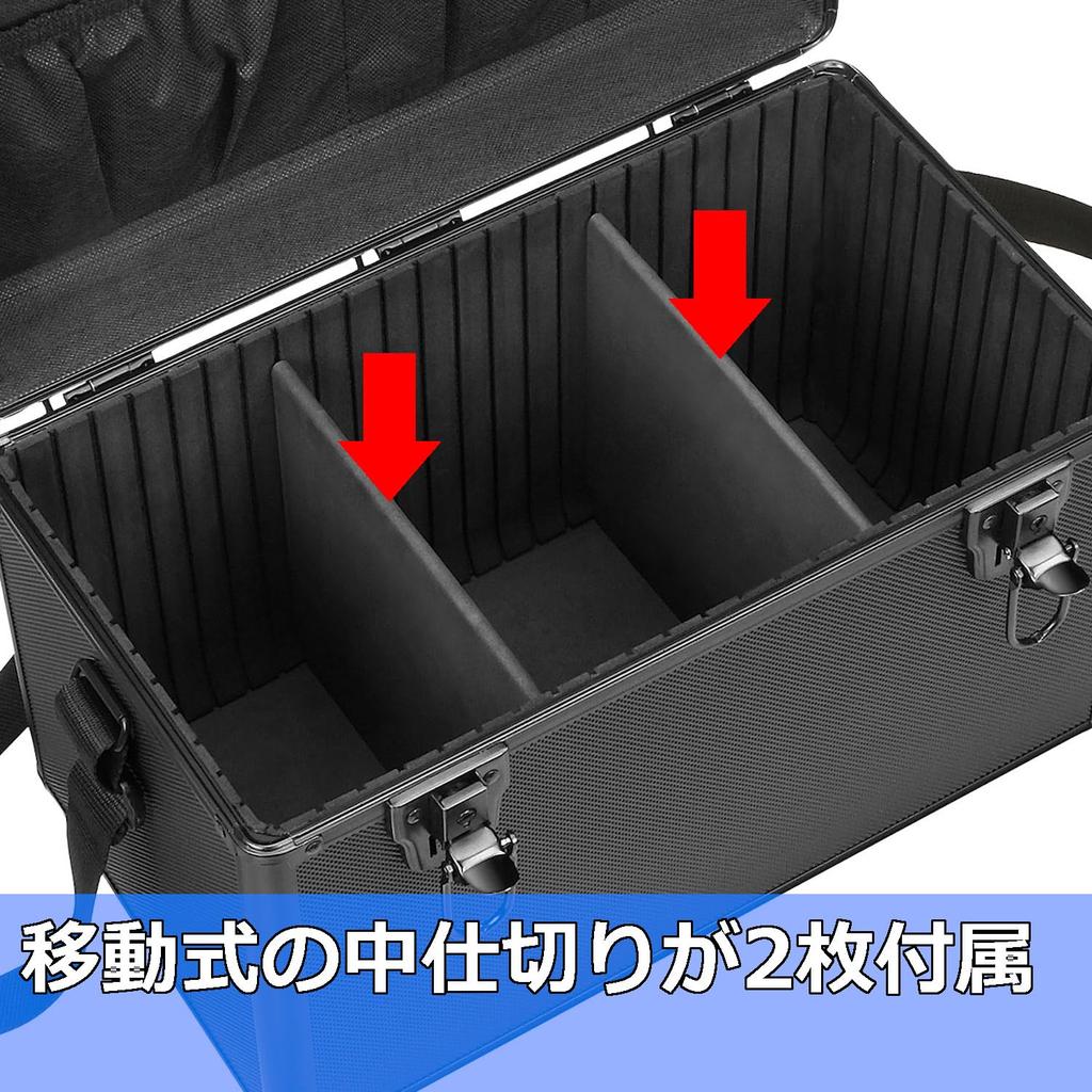 HAKUBA Camera Case Hard Case Aluminum Frame ABS Resin Panel All Black HC-01L 15.2L & AC-HC01-LBK