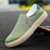 Sapatos casuais masculinos deslizamento em lona mocassins confortáveis ​​andando apartamentos para homem cara antiderrapante mocassins macios tênis verão