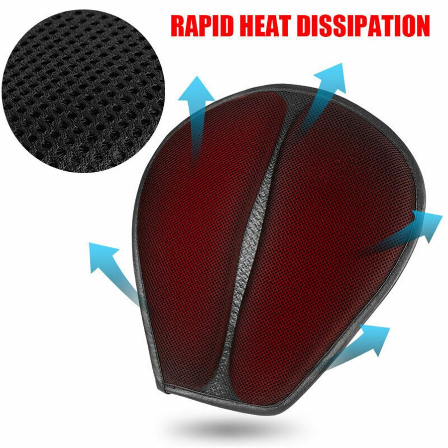 Motorcycle Comfort Mesh Seat Cushion Pillow Pad Pressure Relief Cover Universal