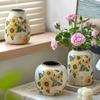 Rustic Style Sunflower Crack Glazed Ceramic Vase Display of Dried Flowers/fresh Flowers Vase Bohemian Home Decor In Living Rooms