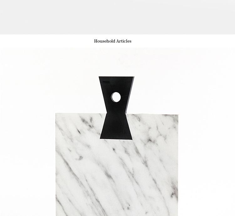 Simple Modern Irregular Geometric Faux Marble Tray for Coffee Table or Office Décor