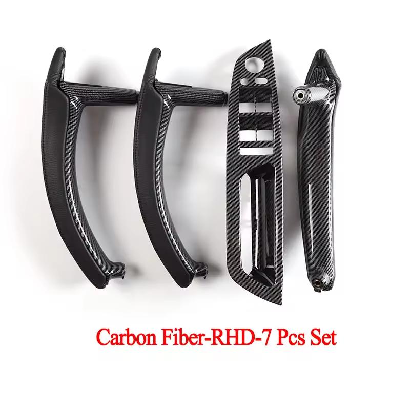 E70 E71 LHD RHD Upgraded Interior Door Handle with Leather Cover Assembly Full Set for BMW X5 X6 E70 E71 E72 2007-2014